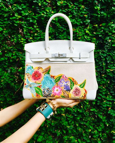 painted birkin bag